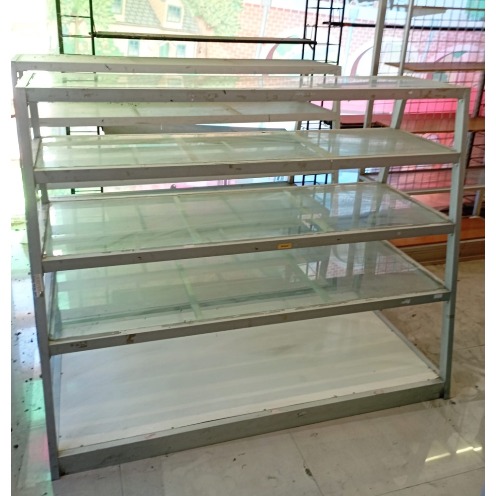 Rak Etalase Kaca Aluminium
