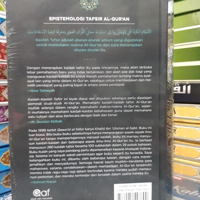 Terbaru Buku Kaidah Kaidah Tafsir Prof Dr H Salman Harun