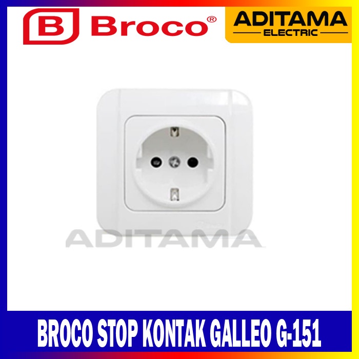 w77107ew Stop Kontak Broco Galleo Ib-G151/ Stop Kontak Inbow Broco Galleo D2C01