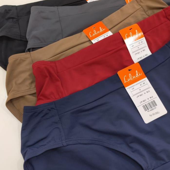 New ‼️ ORIGINAL LULUDI WACOAL MIDI PANTY CELANA DALAM POLOS HALUS SEJUK BIRU BLUE NAVY COKLAT BROWN