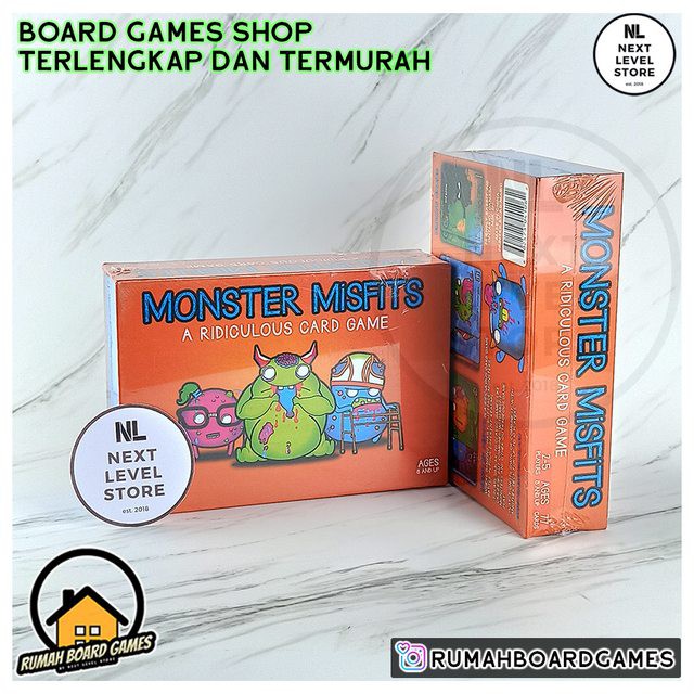 Monster Misfits Board Game Misfit Card Game NEW READY