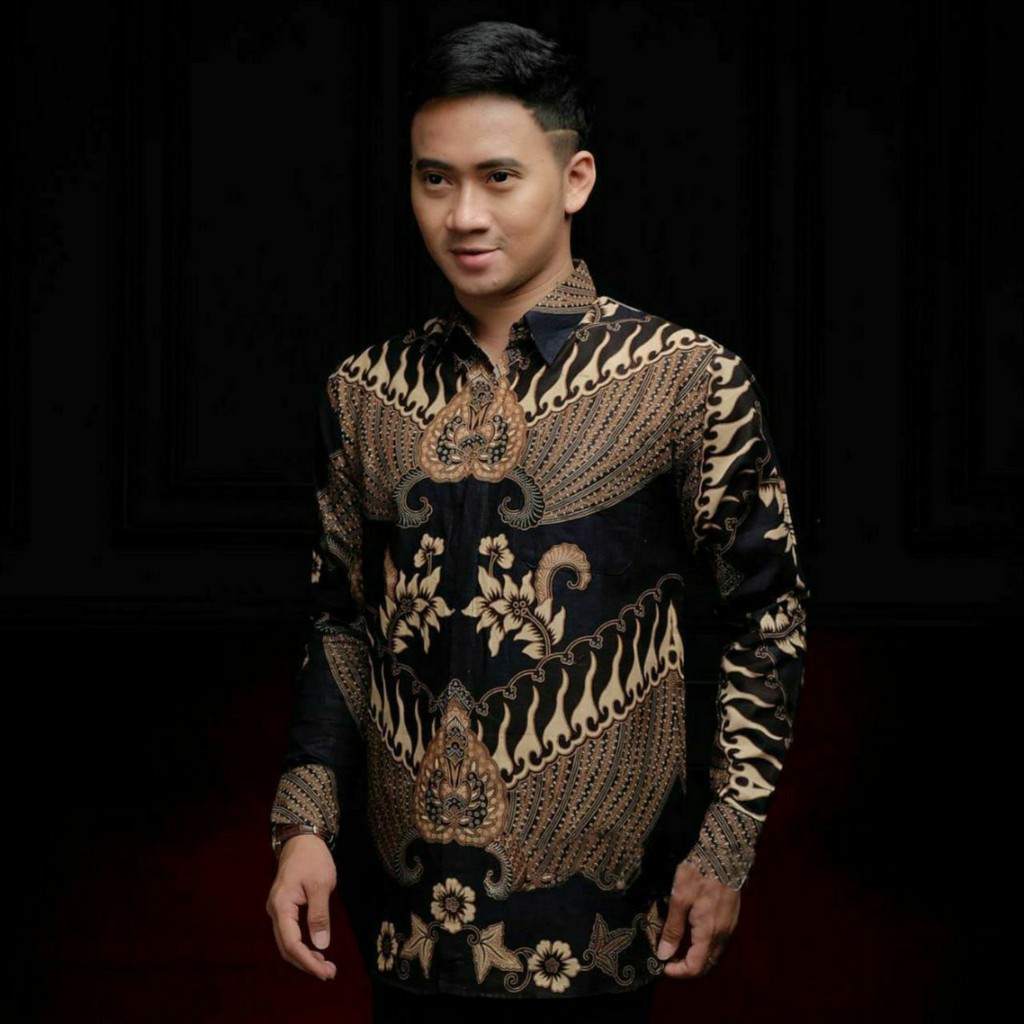 BAJU  Kemeja Batik Slimfit exclusive original butik Atasan Batik Seragam M L XL XXL