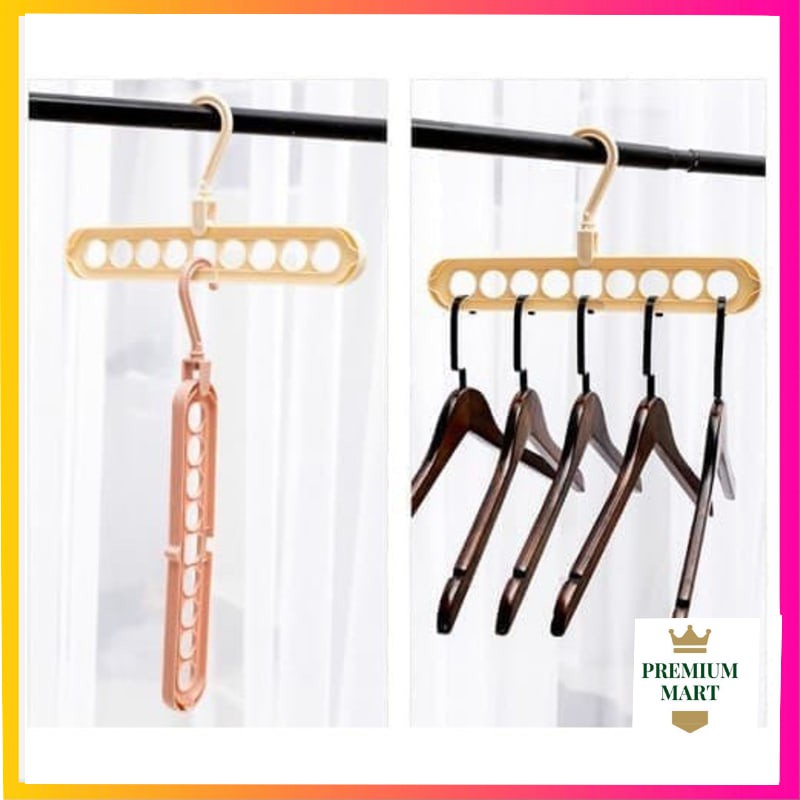 Magic Hanger Instan Gantungan Baju Lemari Pakaian Wonder Hanger 9 in 1 Ajaib [pm]