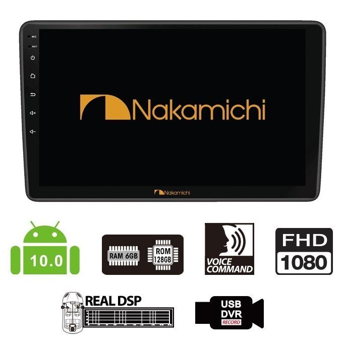 Head Unit Android 9 inch Nakamichi Elite Pro Ram 6/128 GB Universal .