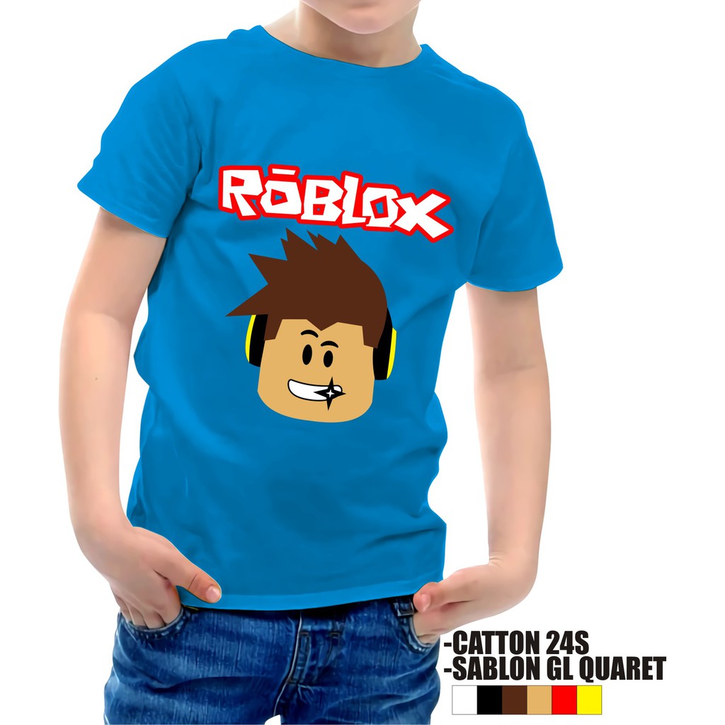 kaos Distro Anak Karakter Roblox 1-10 Tahun