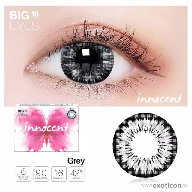 SOFTLENS X2 INNOCENT 16 MM BIG EYES Soflens Soflen Warna X2 Exoticon