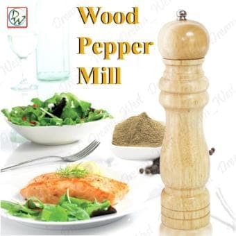 Gilingan Lada Merica Bumbu / Salt Pepper Mill Manual Grinder Kayu 8&quot;