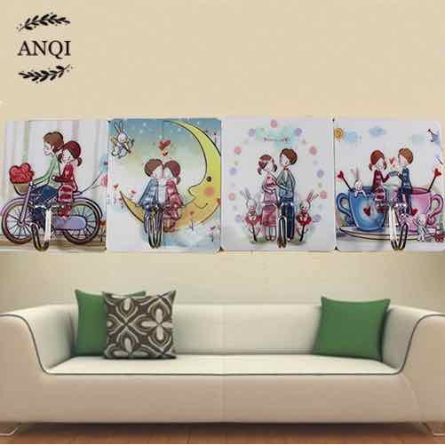 ANQI1888 Gantungan Hook Dinding warna bermotif Ukuran Besar/Gantungan HOOK/ Kail Tunggal Motif / DW