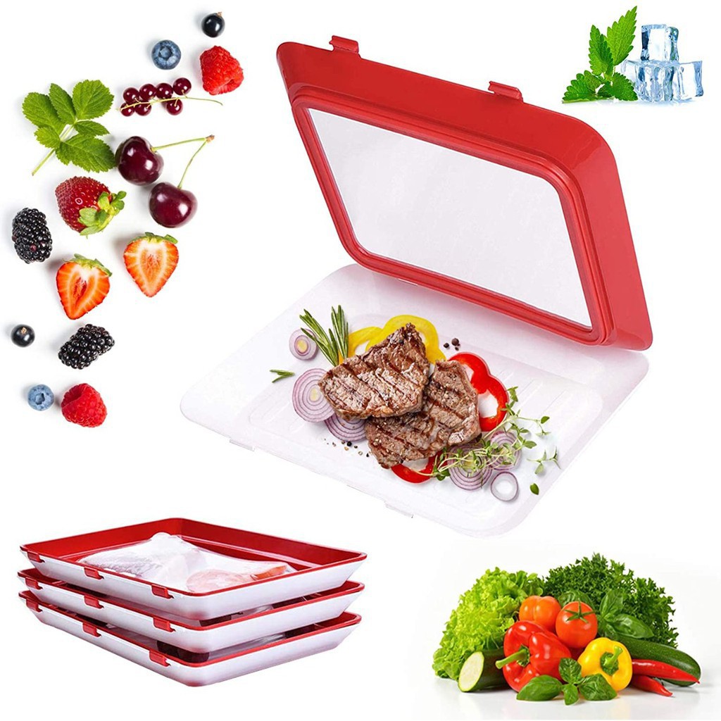 ZILLO Tempat Makanan Fresh Vacuum Food Tray Wadah Makanan Tray Food Fresh Vakum Sealer Kedap Udara