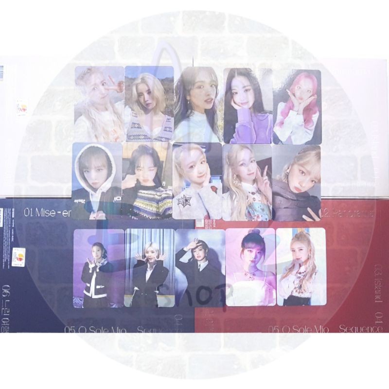 (OFFICIAL) IZONE ONE REELER EUNBI SAKURA CHAEWON YENA HYEWON HITOMI PHOTOCARD (BACA DESKRIPSI)