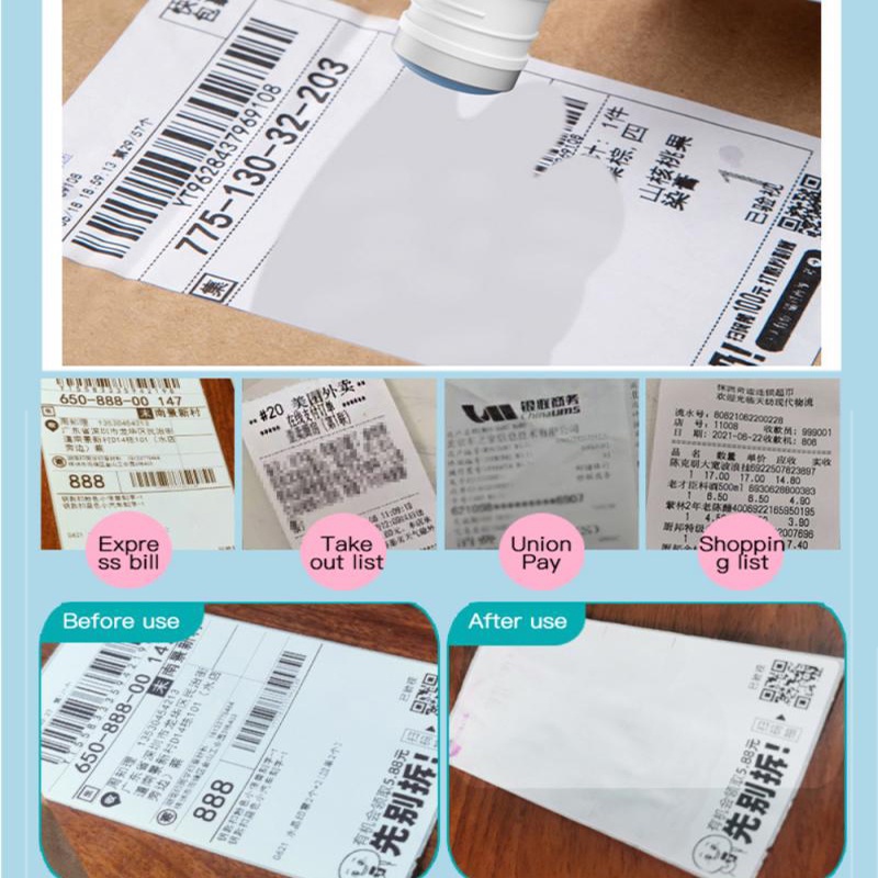 50ML Thermal Paper Correction Fluid/Cairan Penghapus Tinta Thermal/Cairan Koreksi Kertas Termal