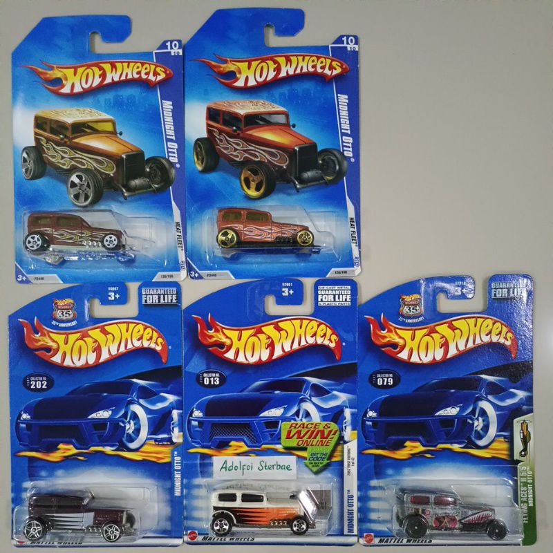 hotwheels hot wheels midnight otto star heat fleet akta 2002 first editions flying aces lil chomp'n 