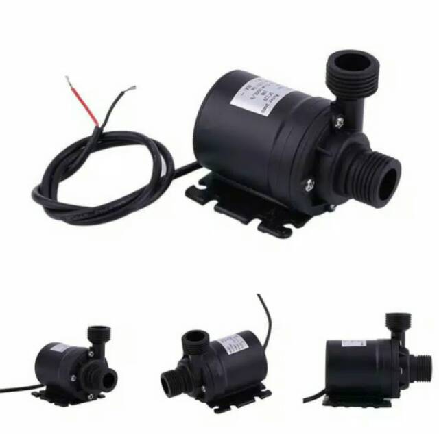 Pompa 800L/H Air Mini Celup DC Submersible Brushless 12V DC 22W 5m Aquarium Hidroponik