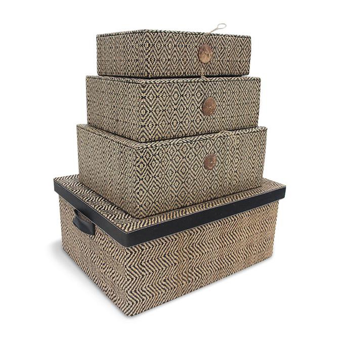 

Kotak Kado/Penyimpanan/Gift Box/Organizer Box 4 In 1 Anyaman