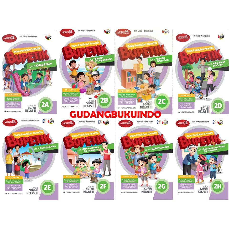 BUPETIK KELAS 2 SD/MI PENERBIT ERLANGGA BUKU BARU DAN ORIGINAL