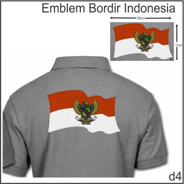 Emblem Bordir Garuda Indonesia 11 x 18 cm