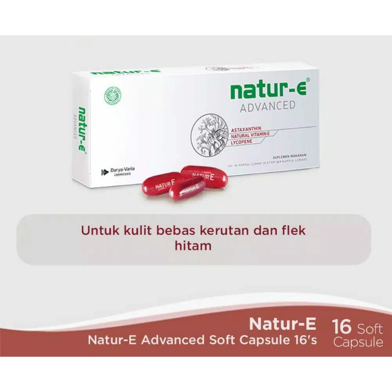 NATUR-E ADVANCED SOFT CAPSULE/VITAMIN NATUR-E ADVANCED 100% ORIGINAL