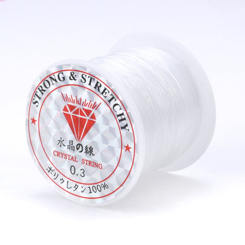 0.2mm-0.7mm Non-Stretch Nylon String Manik-manik Thread Cord Kawat Ikan