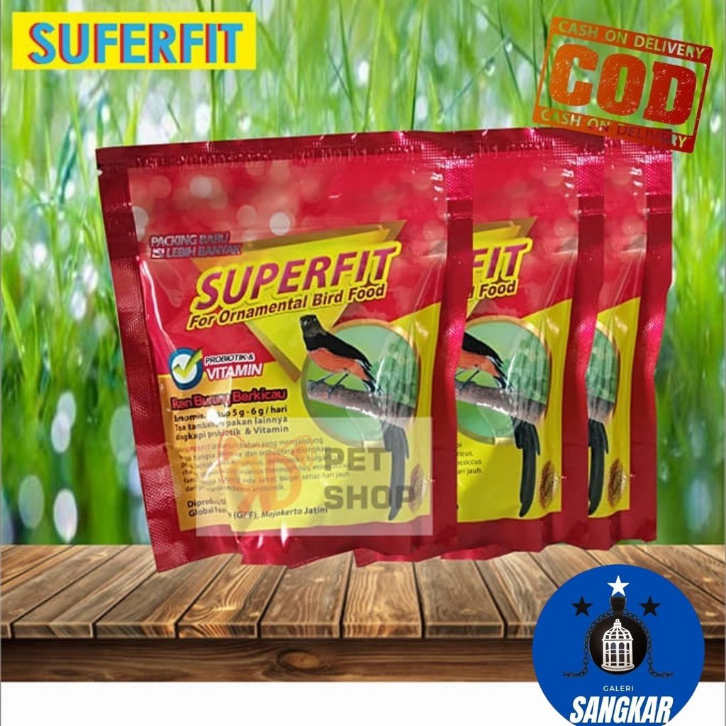 PAKAN BURUNG VOER PUR SUPERFIT RED SUPERFIT MERAH PROTEIN TINGGI PAKAN BURUNG MURAI KACER CIBLEK DLL