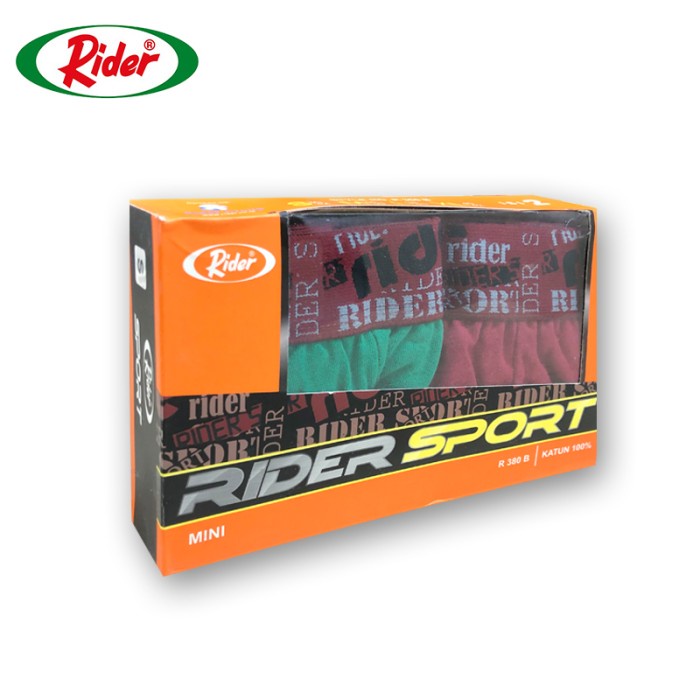 Celana Dalam Pria Rider Sport Single Jersey R380B Mix Warna (Isi 2pc)