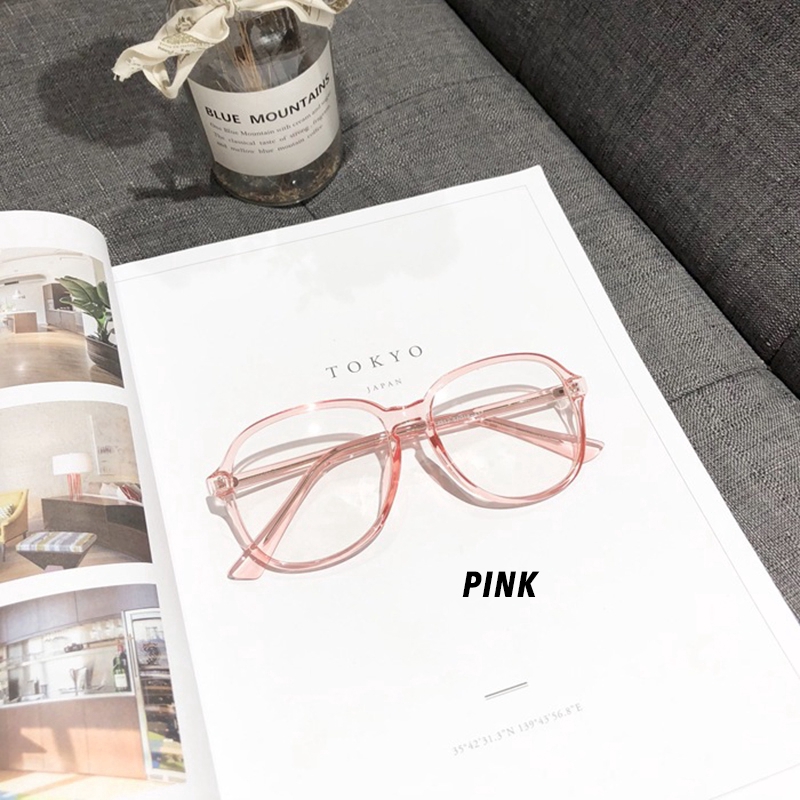 (YUZHU) Bayar di Tempat Korean Design Candy Color Frame Kacamata Wanita Aviator Style Eyeglasses