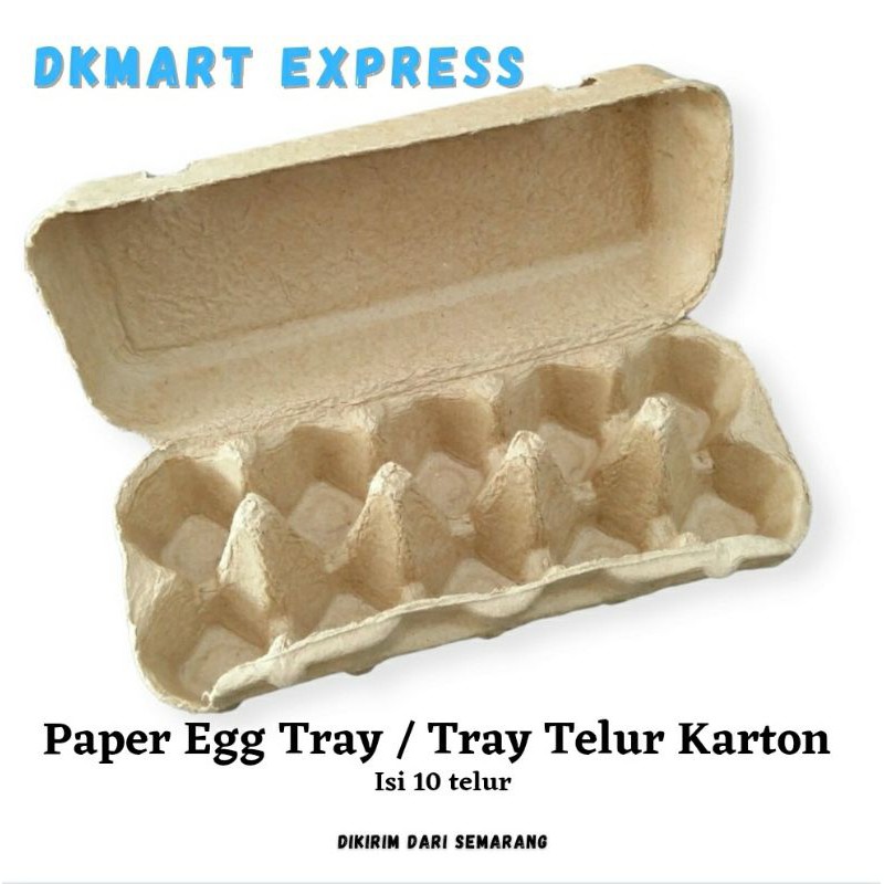 10 PAPER EGG TRAY 10 LUBANG BOX TELUR Paper Egg Box Egg Tray karton Kotak Telur Kertas Paper Egg