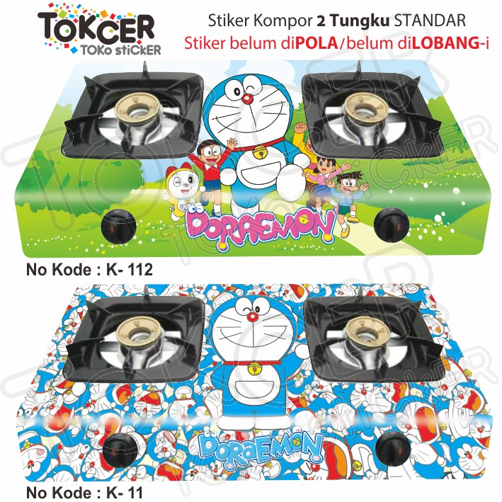 Stiker Kompor 2 Tungku DORAEMON