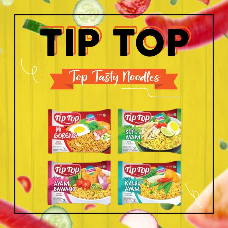 

SUPER MURAH TIP TOP MIE INSTAN 60gr (1 DUS ISI 40pcs)