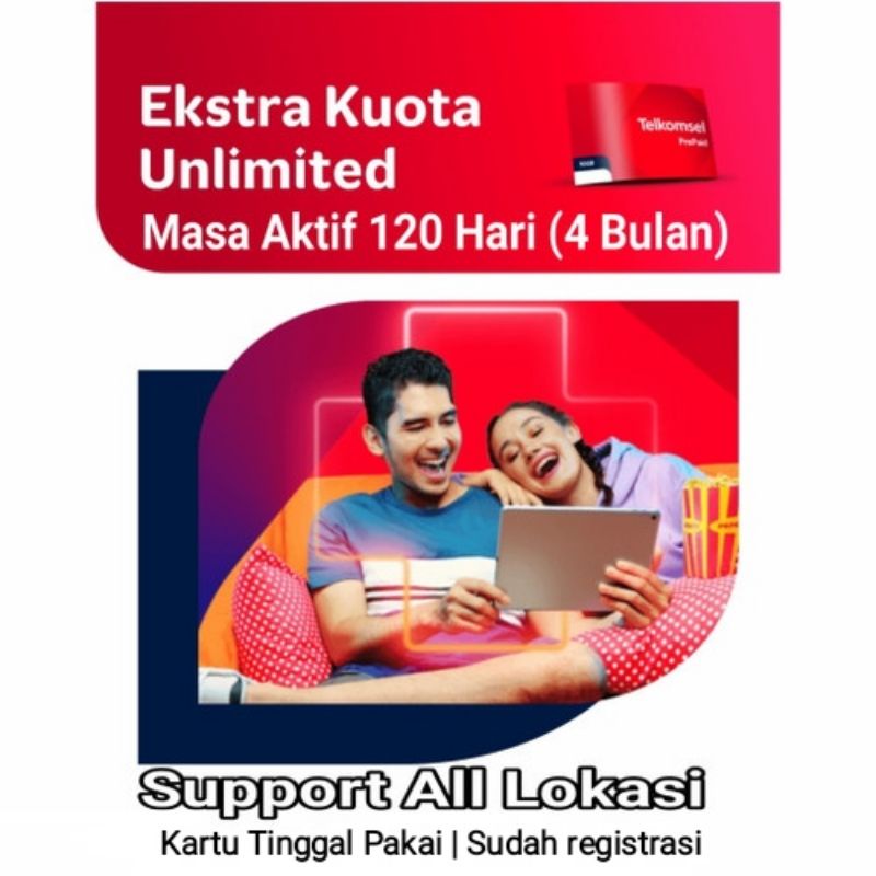 Paket Kartu Telkomsel Bekas Unlimited 4 Bulan
