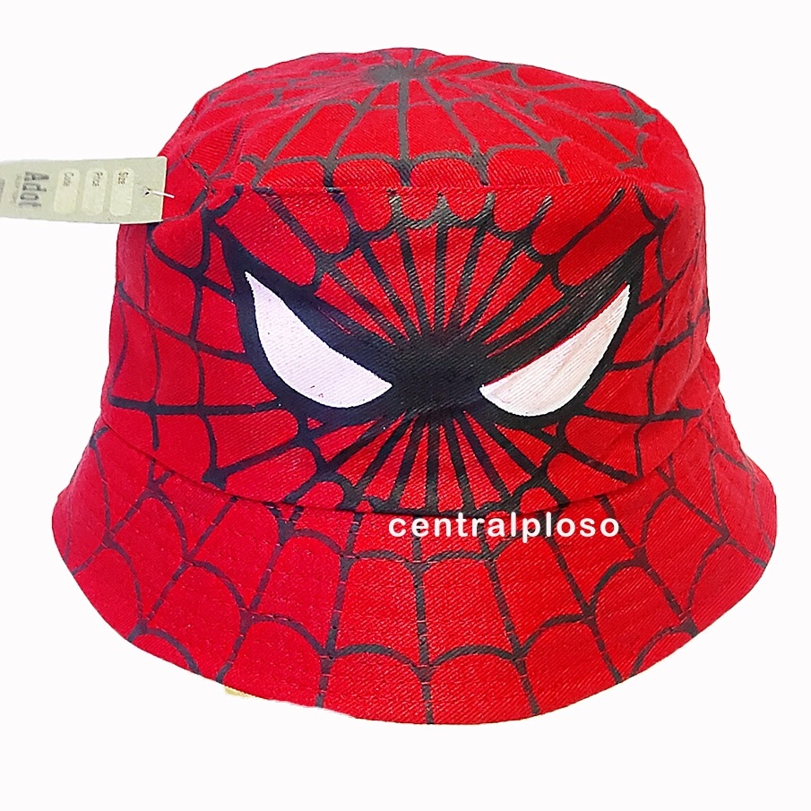 Topi Anak Spider Bucket Hat Spiderman