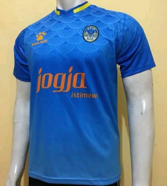 Jersey PSIM Jogja Home 2018 Liga 2 Gojek Biru Printing Retro Lokal