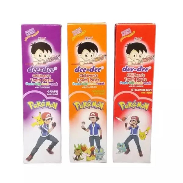 Dee dee Tooth Paste Kids / Deedee Pasta Gigi Anak Odol Anak 3 Rasa_Cerianti