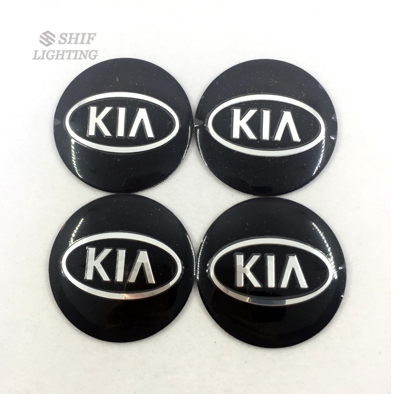 Stiker Emblem Logo Kia 4x56mm Untuk Velg Hub Mobil Kia