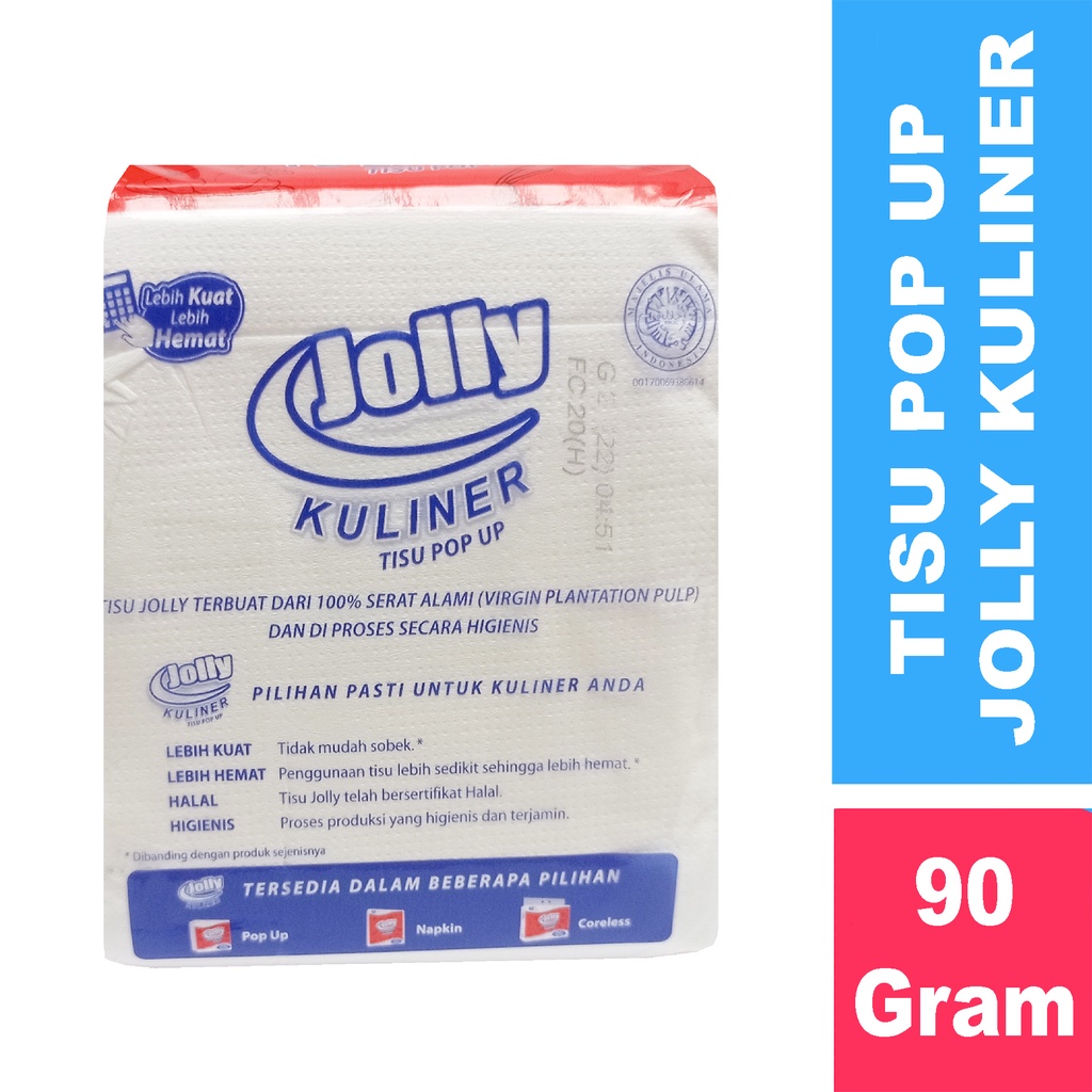 Bisa COD Tisu JOLLY POP UP 90 gram - Tisu Jolly kuliner