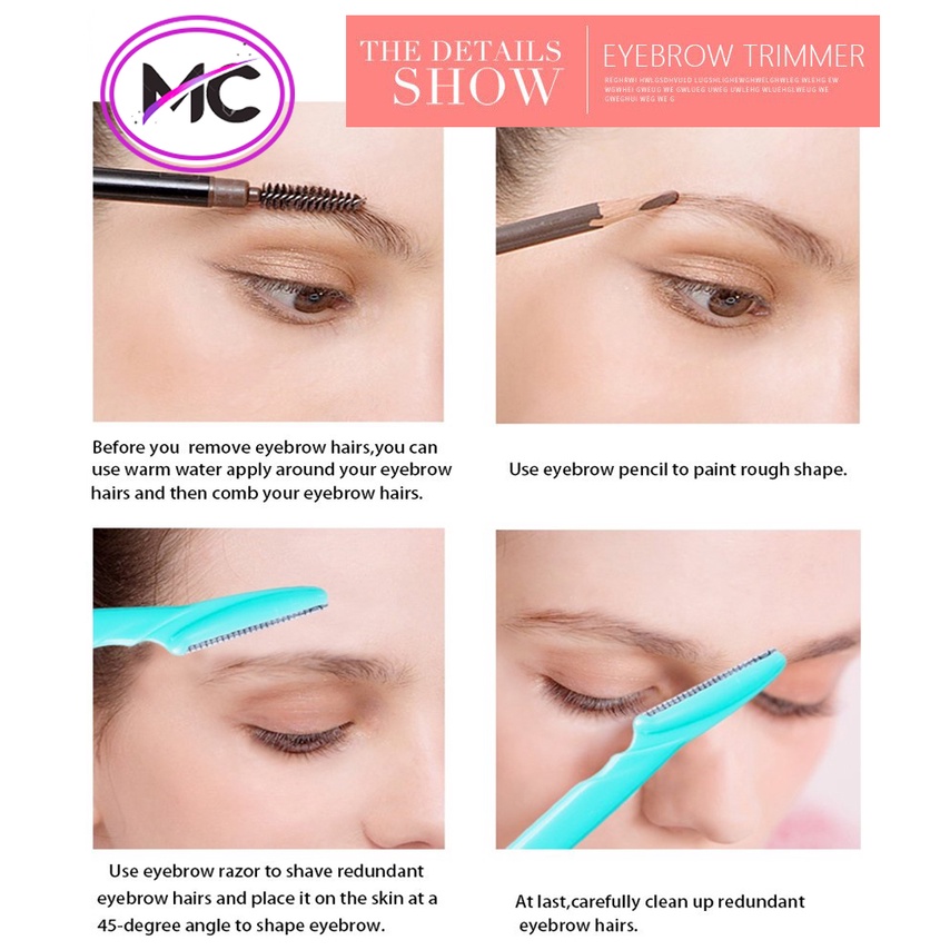 Alat Cukur Alis Mata Pisau Pencukur Alis Mata Eyebrow Razor Trimmer Super Tajam