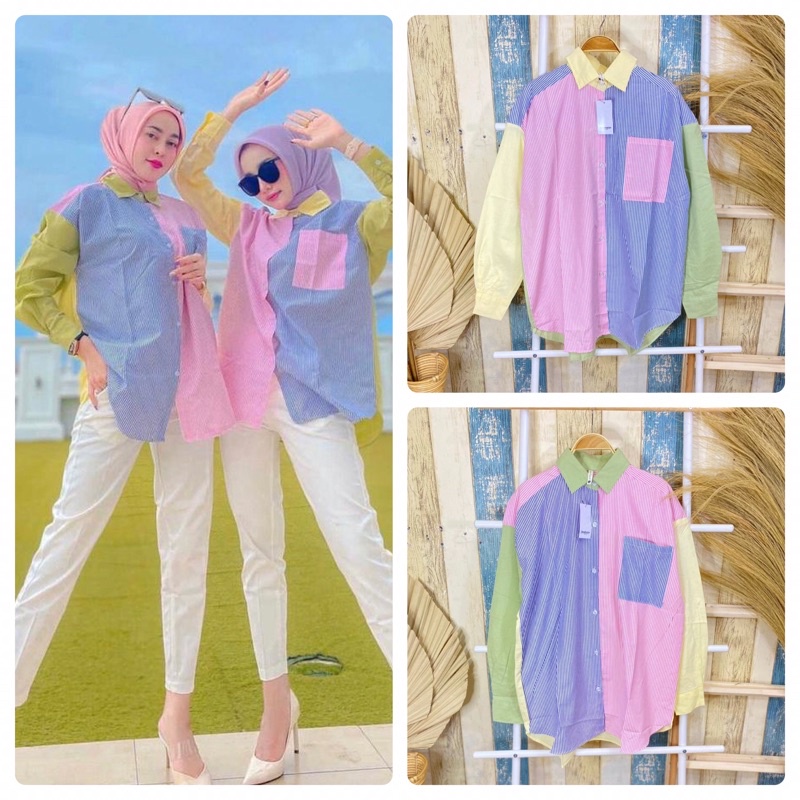 Kemeja Stradivarius Nabilla dan Cut