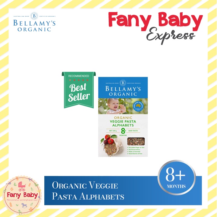 BELLAMY'S ORGANIC VEGGIE PASTA ALPHABETS