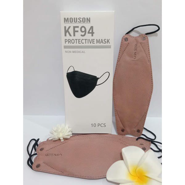 MASKER KF94 MOUSON 4 LAPIS / MASKER 4 PLY (ISI 10 PCS PER BUNGKUS)