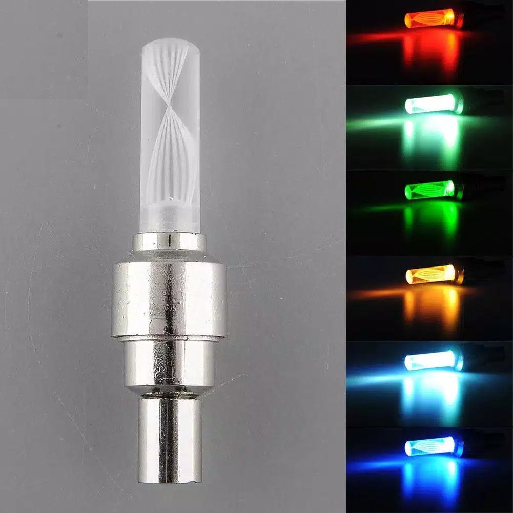 TUTUP PENTIL LED RAINBOW 7 WARNA WARNI BONUS ADAPTOR BONUS BATERAI