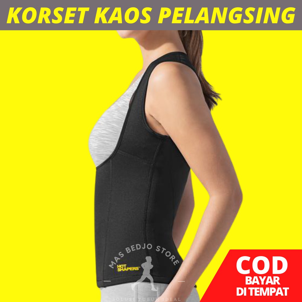 KORSET DIET PELANGSING PENGECIL PERUT WANITA DAN PRIA HOT SHAPERS BAJU SENAM HG03