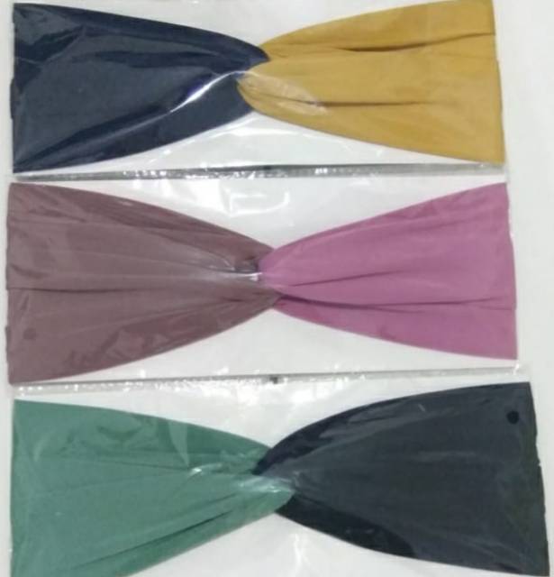 BANDANA KOREA 2 WARNA LENTUR ELASTIS /BANDO RAMBUT