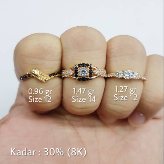 L7 - CINCIN EMAS SIZE 12 KADAR 30%