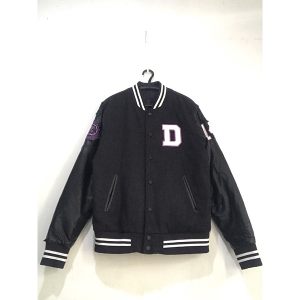 jaket varsity univ second leather