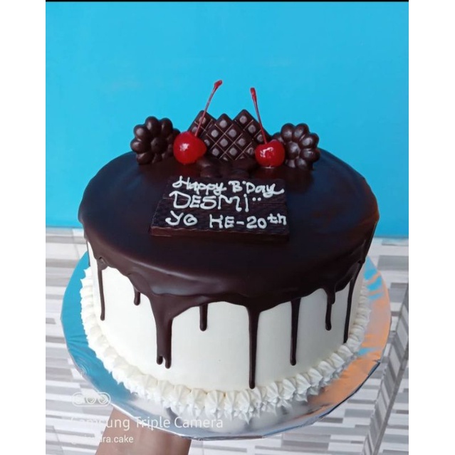 

kue ulang tahun full coklat 20cm