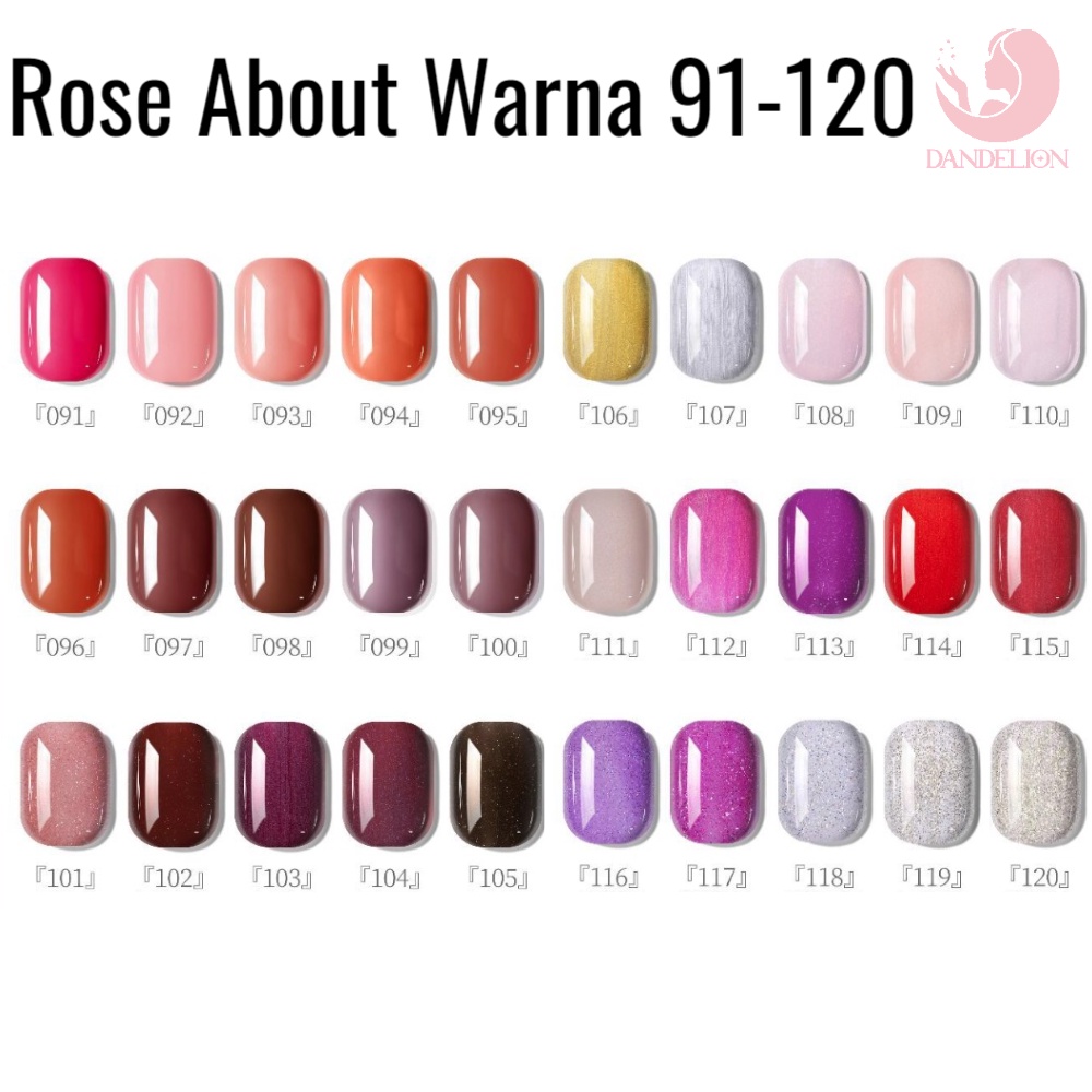 DND ROSE ABOUT (91-134) Gel Nail Polish UV LED Nail art kutek gel 7.3ml Cat kuku Gel uv kutek gel uv