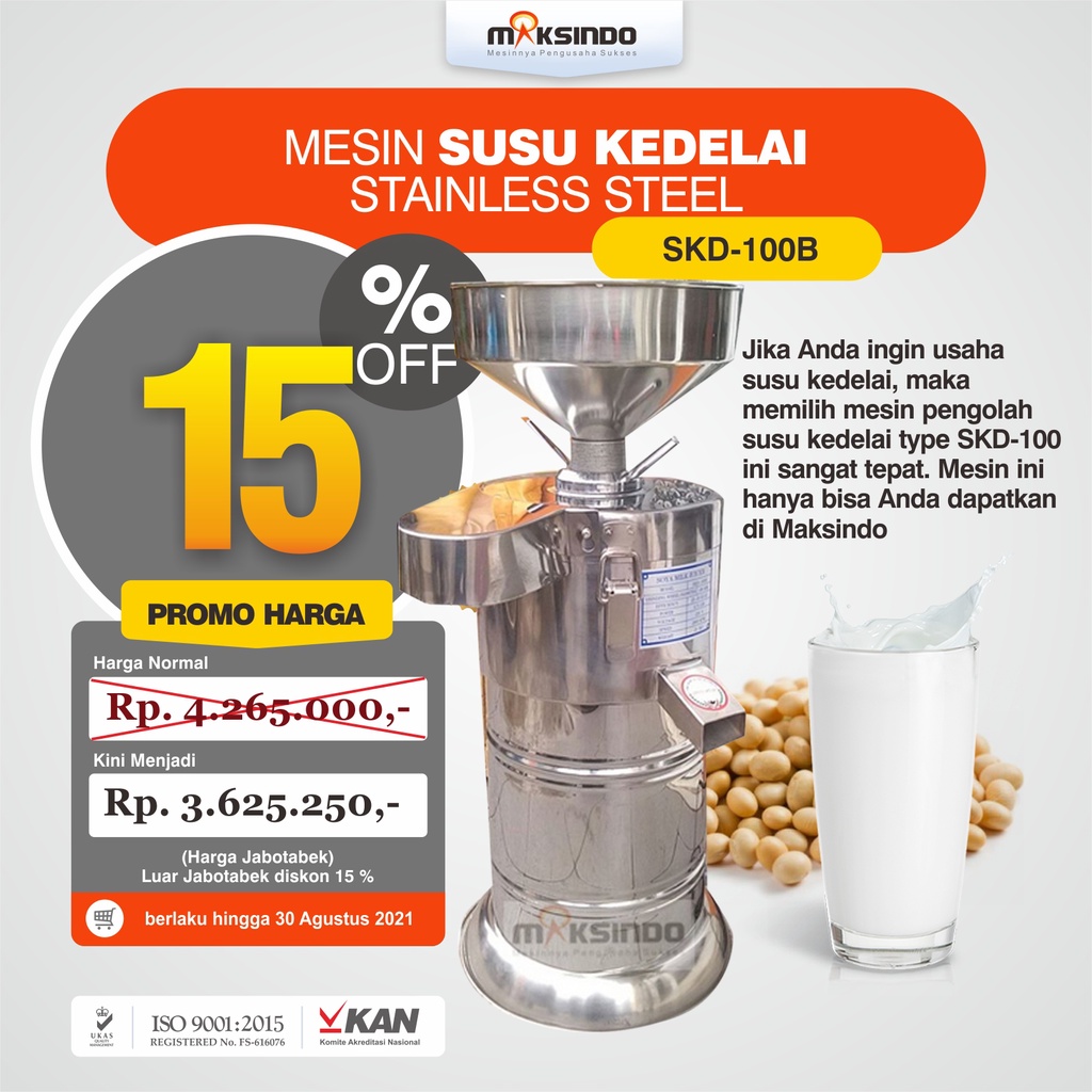 Mesin Susu Kedelai Stainless (SKD-100B) | Shopee Indonesia