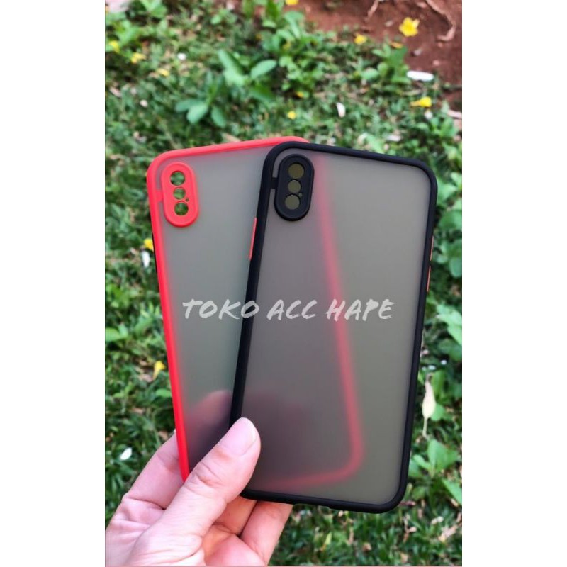 IPHONE XS MAX FUZE SLIM CASE ANTI CRACK MACARONE DOVE/MATTE TRANSPARAN