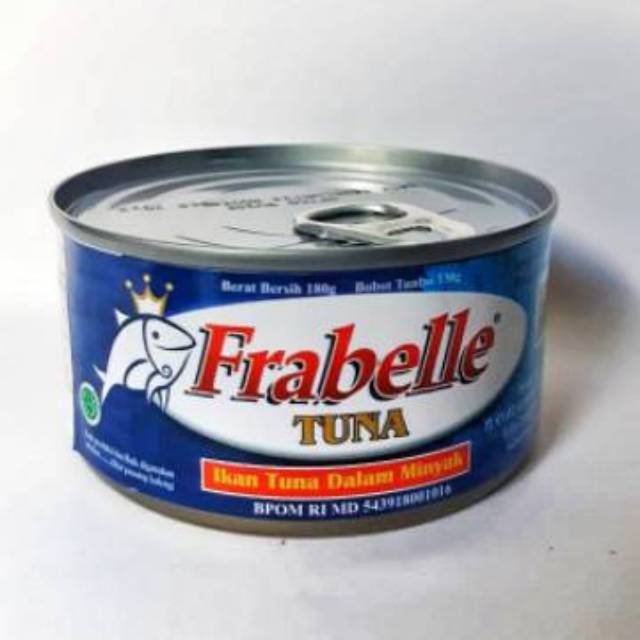 

Frabelle Tuna Chunk in oil 180gr. ikan tuna dalam kaleng