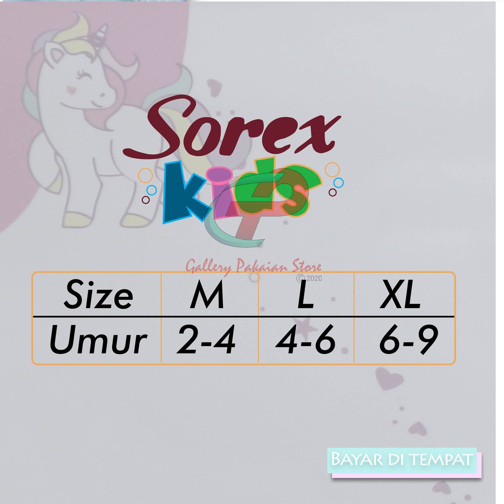 Celana dalam anak sorex cd anak perempuan paket 6 pcs celan dalam perempuan sorex usia 2-9 thn murah