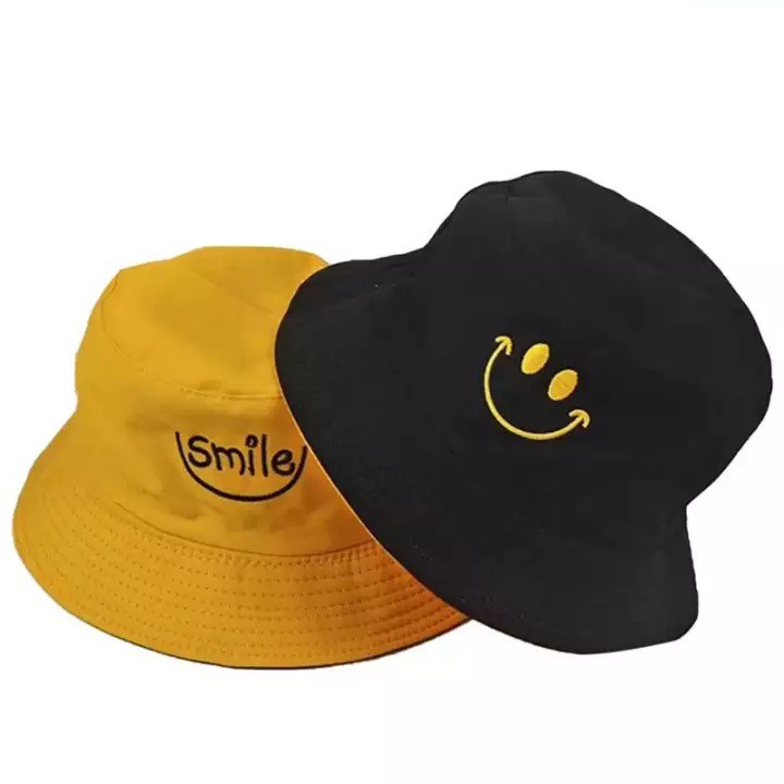 TOPI BUCKET TOPI BUCKET WANITA TOPI BUCKET PRIA TOPI BUCKET BORDIR SMILE TOPI BUCKET REMAJA KOREA